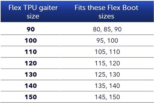 tpu gaiter Flex Boots