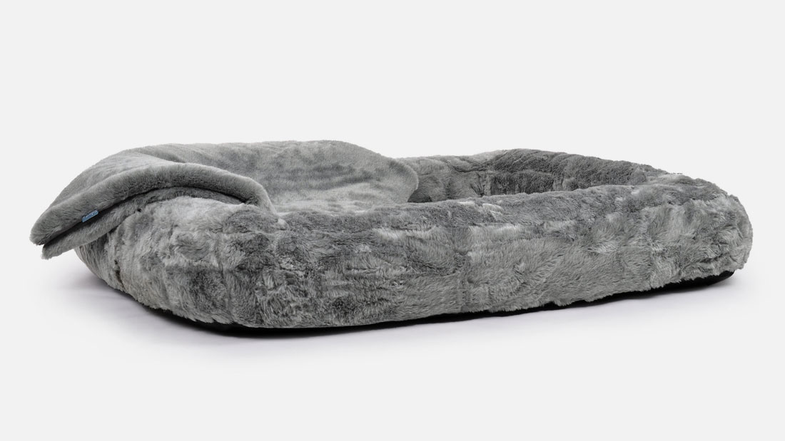 Hundebett-Spring-Fakefur