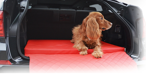 TIERVITAL NATURPRODUKTE - Auto Hundebett Travelmat Plus Kunstleder 110x90  schwarz