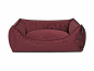 Preview: Hundebett Dreamcollection Velvetline bordeaux