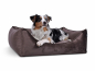 Preview: Hundebett Dreamcollection Velvetline taupe