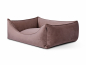 Preview: Hundebett Dreamcollection Velvetline hellbraun