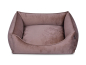 Preview: Hundebett Dreamcollection Velvetline hellbraun