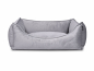 Preview: Hundebett Dreamcollection Velvetline silver