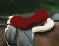 Preview: Sattelsitzbezug englisch Lammfell bordeaux rot