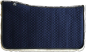 Preview: Lammfell Westernpad Square marine blau