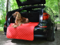 Preview: Auto Hundematratze Travelmat City Hunde-Reisebett 100 x 80 cm rot