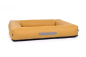 Preview: Montreal Hundebett Kunstleder gelb 110x90 cm