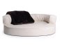 Preview: Hundebett Atlanta Kunstleder 110x90 cm creme