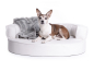 Preview: Hundebett Atlanta Kunstleder 70x50 cm weiss-1