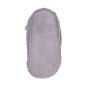 Preview: Lammfell Babyschuhe einfacher Klettverschluss grau-weiss-4