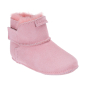 Preview: Lammfell Babyschuhe einfacher Klettverschluss pink-1