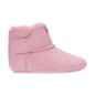 Preview: Lammfell Babyschuhe einfacher Klettverschluss pink