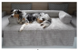 Preview: Hunde Sofaschutz Decke Dakota Cord SILBER