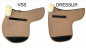 Preview: Satteldecke aus Lammfell Stofffarbe camel