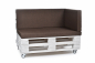 Preview: Palettenkissen-Seitenkissen-Softline 72x42x8 braun