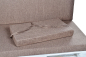 Preview: Palettenkissen-Seitenkissen-Softline 72x42x8 hellbraun
