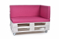 Preview: Palettenkissen-Seitenkissen-Softline 72x42x8 pink