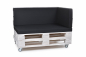 Preview: Palettenkissen-Seitenkissen-Softline 72x42x8 schwarz