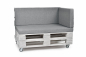 Preview: Palettenkissen-Seitenkissen-Softline 72x42x8 silber