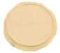 Preview: Sitzauflage aus Lammfell hochwollig rund 34cm champagner