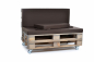 Preview: Palettenseitenrückenkissen Sunline Uni 72x42x8 braun-1