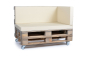 Preview: Palettenseitenrückenkissen Sunline Uni 72x42x8 creme