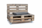 Preview: Palettenseitenrückenkissen Sunline Uni 72x42x8 grau-2