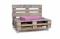 Preview: Palettenseitenrückenkissen Sunline Uni 72x42x8 pink-2