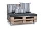 Preview: Palettenkissen Sunline Uni 120x80x8 anthrazit-2