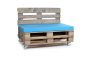 Preview: Palettenkissen Sunline Uni 120x80x8 blau