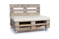 Preview: Palettenkissen Sunline Uni 120x80x8 creme