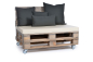 Preview: Palettenkissen Sunline Uni 120x80x8 creme-1