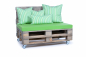 Preview: Palettenkissen Sunline Uni 120x80x8 grün-1