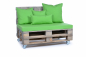 Preview: Palettenkissen Sunline Uni 120x80x8 grün-2