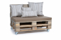 Preview: Palettenkissen Sunline Uni 120x80x8 taupe-3