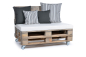Preview: Palettenkissen Sunline Uni 120x80x8 weiss-1