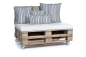 Preview: Palettenkissen Sunline Uni 120x80x8 weiss-2