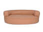 Preview: Hundebett Atlanta Kunstleder 90x70 cm hellbraun