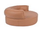 Preview: Hundebett Atlanta Kunstleder 90x70 cm hellbraun