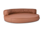 Preview: Atlanta Select+ Kunstleder Hundebett kupfer 110x90 cm-2