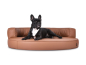 Preview: Atlanta Select+ Kunstleder Hundebett kupfer 110x90 cm