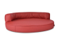 Preview: Atlanta Select+ Kunstleder Hundebett rot 110x90 cm-2