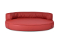 Preview: Atlanta Select+ Kunstleder Hundebett rot 110x90 cm-1
