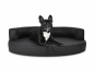 Preview: Atlanta Select+ Kunstleder Hundebett schwarz 70x50 cm