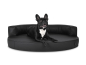 Preview: Atlanta Select+ Kunstleder Hundebett schwarz 110x90 cm