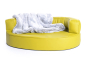 Preview: Hundebett Atlanta Kunstleder 90x70 cm kiwi