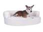 Preview: Hundebett Atlanta Kunstleder 70x50 cm weiss