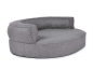 Preview: Hundebett Atlanta 90x70 cm silber