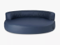 Preview: Hundebett Atlanta Kunstleder 110x90 cm marine